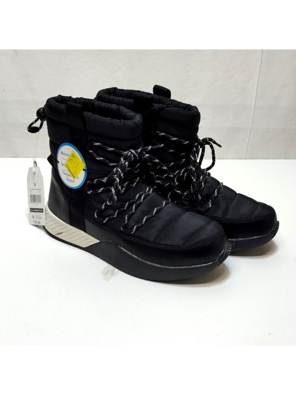 Time And Tru Winter Puff Booties -5°F Temp Rated Skid Resistant Women Size 8 NWT